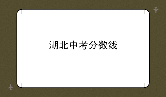 湖北中考分数线