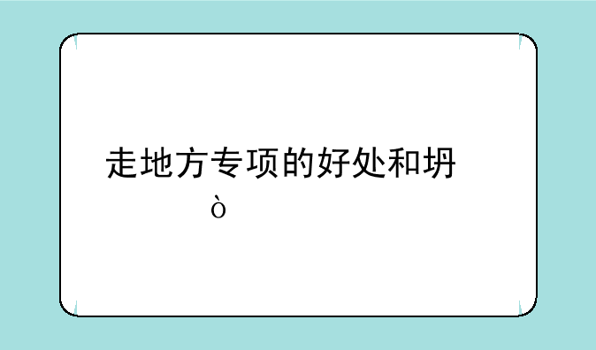 走地方专项的好处和坏处？